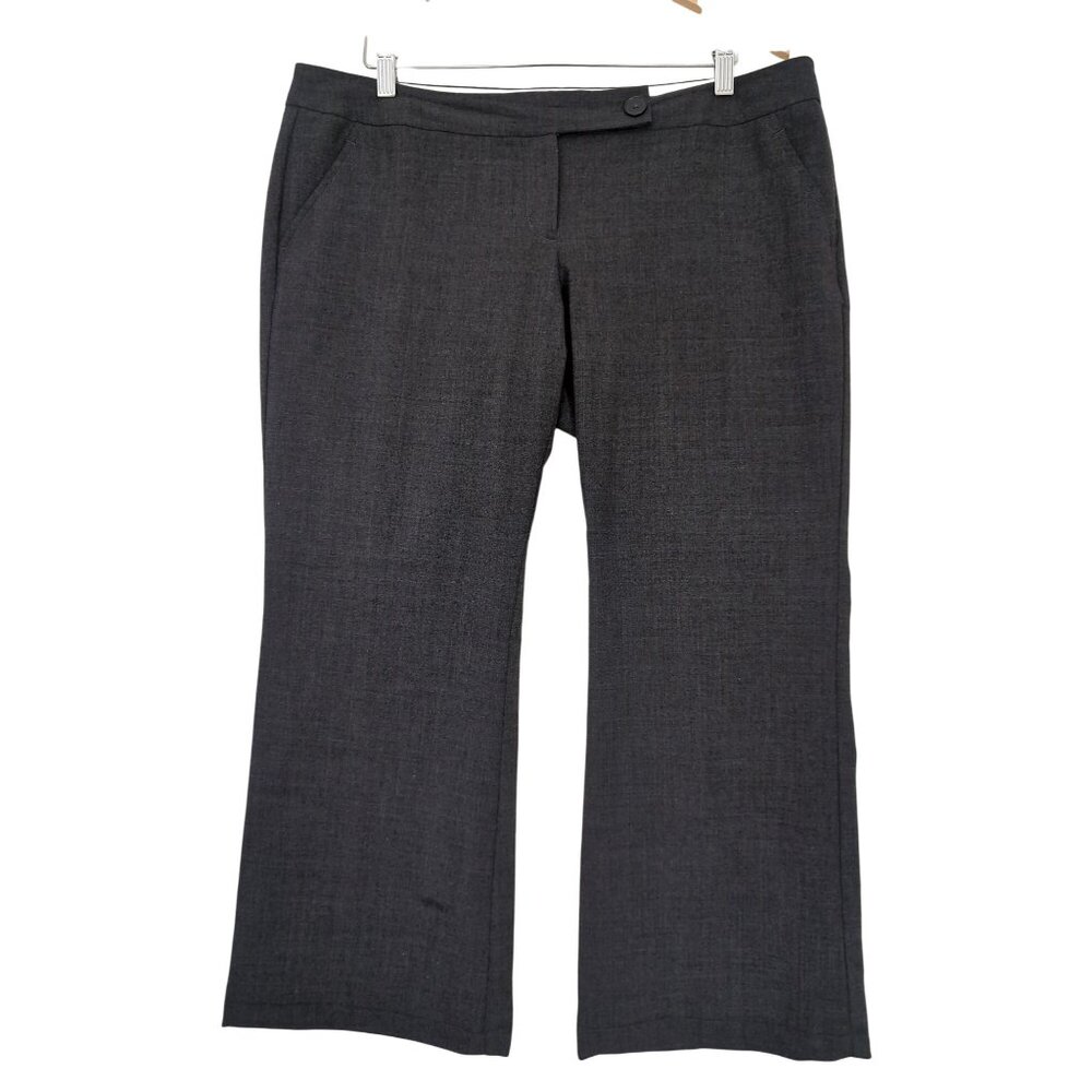 Body By Victoria Pants Women 14 Gray Kate Fit Bootcut Career Office Professional